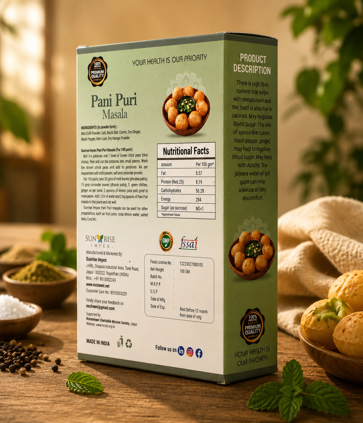 Pani Puri Masala